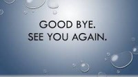 Goodbye - See you again - Speaking